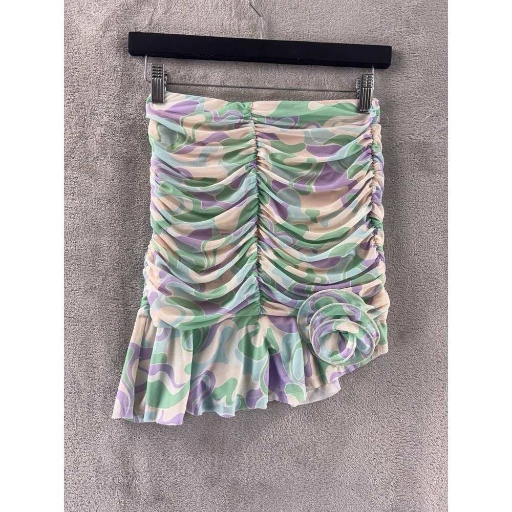 MAJORELLE Yesenia Mini Skirt Womens Size Small‎ Multicolor Bubble Swirl